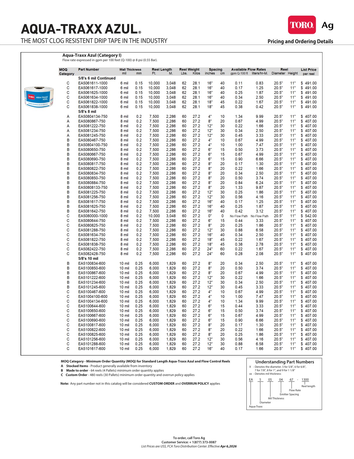 Toro Snapsheet Toro AG Catalog