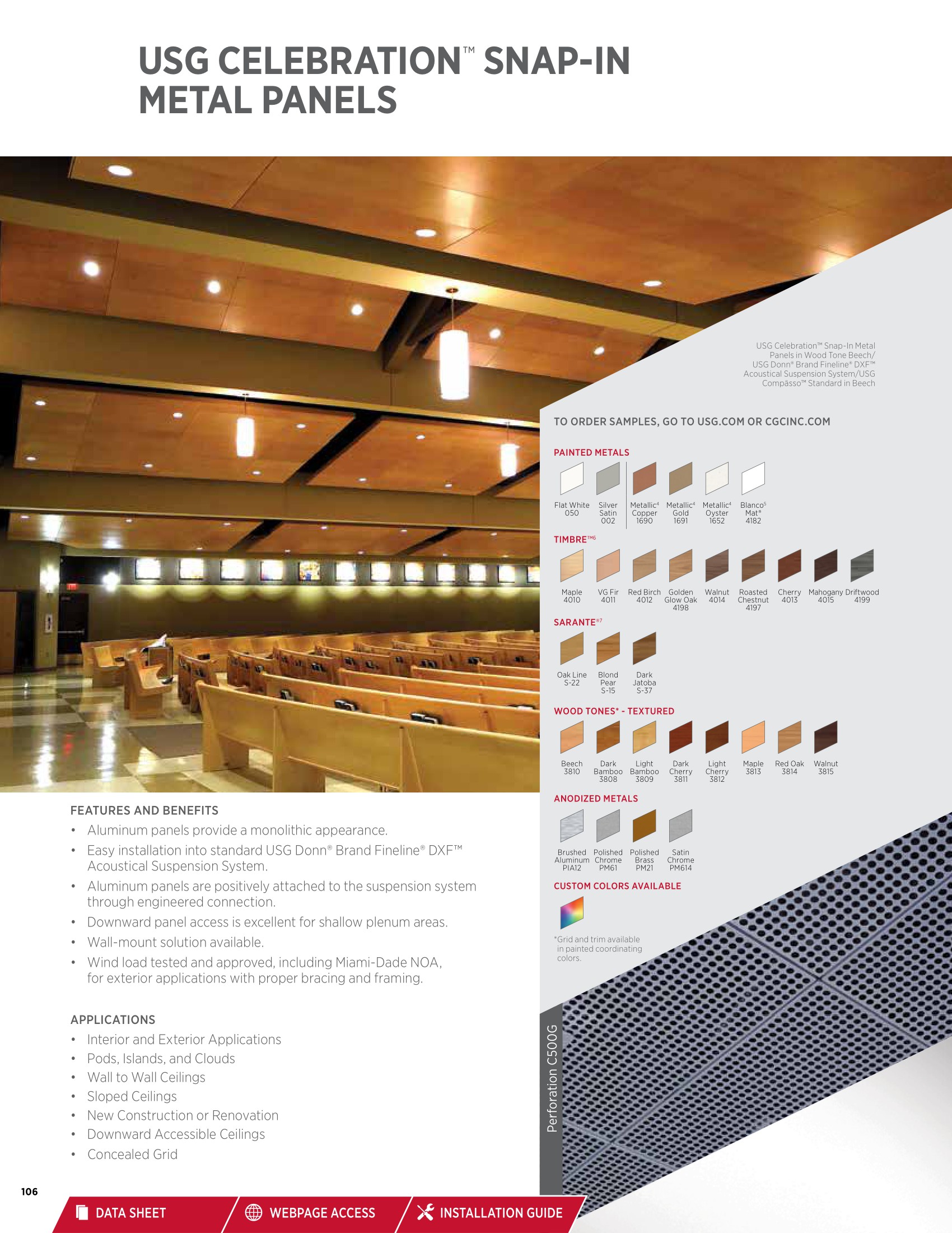 Catalog Ceiling Panel Example ceilings systems catalog sc2000
