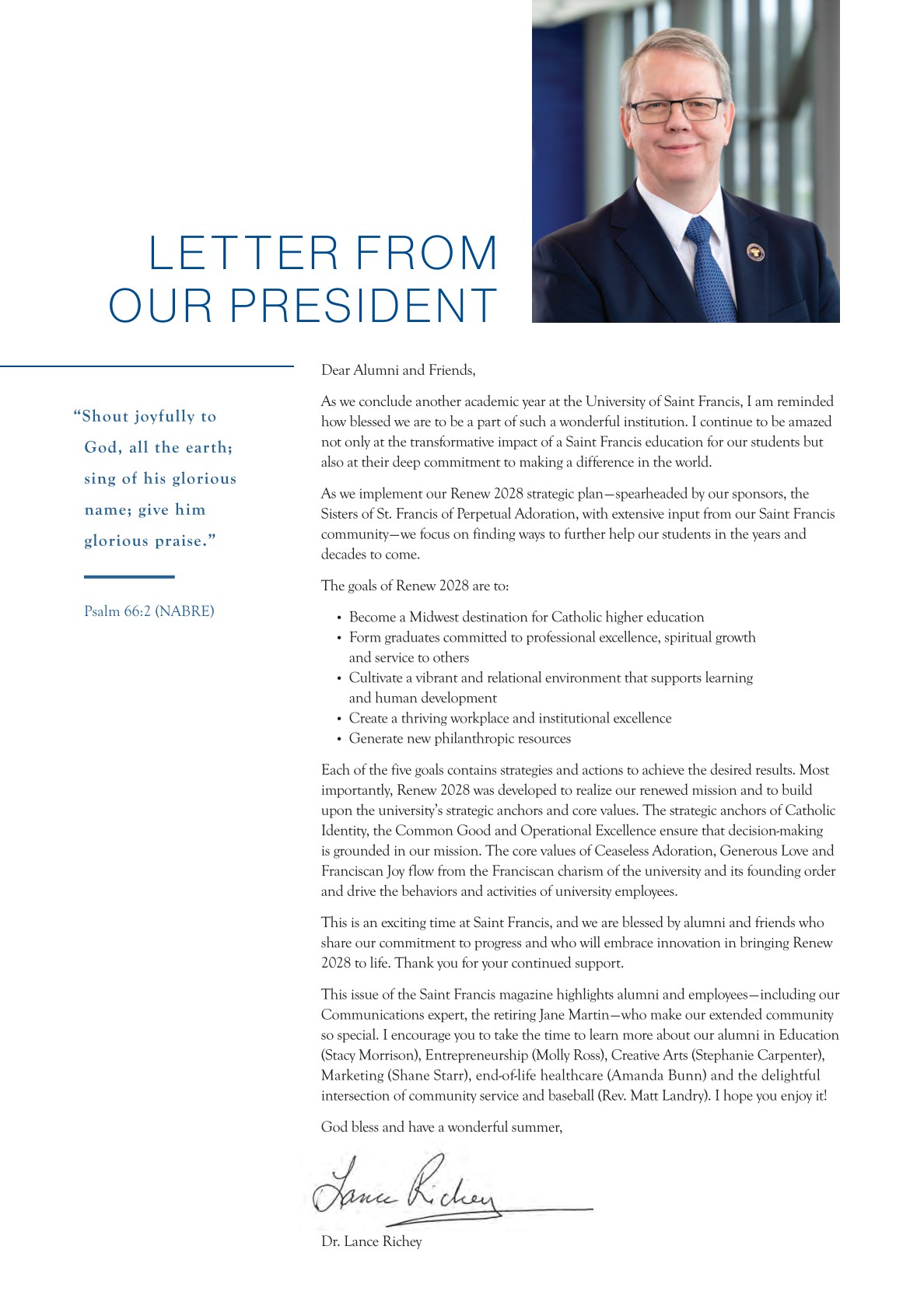 Saint Francis Magazine Spring 2025