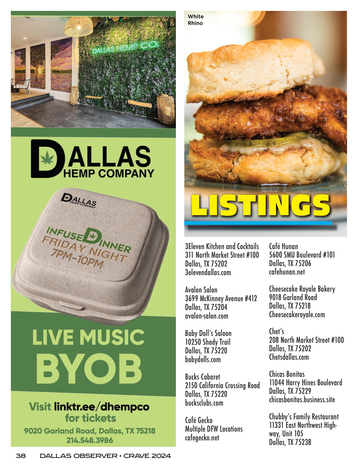 Dallas Observer Crave 2024 flipbook