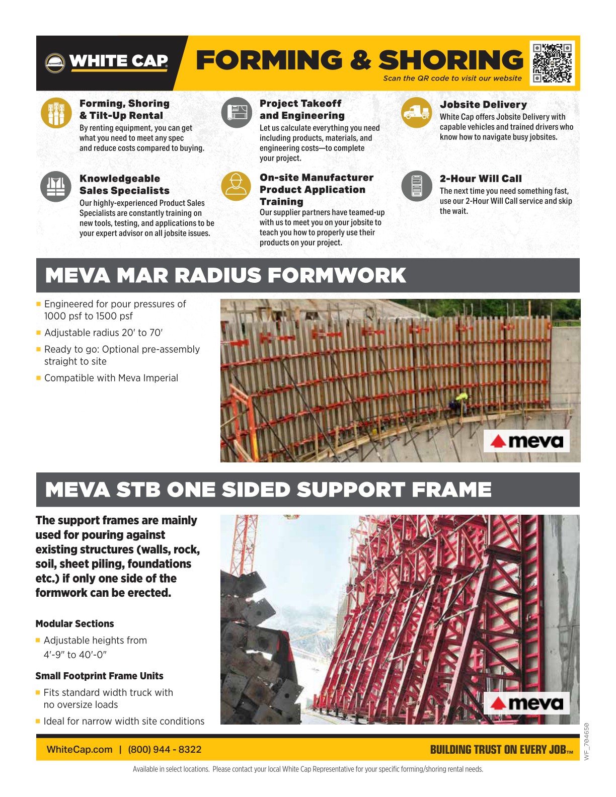 Piling Rack Meva Form Work Forming & Shoring: MEVA Mar Radius Formwork